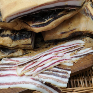 oak smoked dry cure streaky bacon